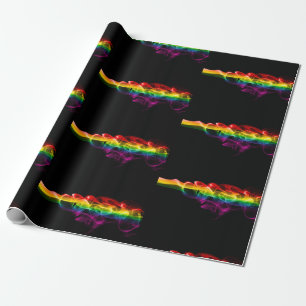 SlipperyJoe's plume of rainbow energy vapour caugh Wrapping Paper