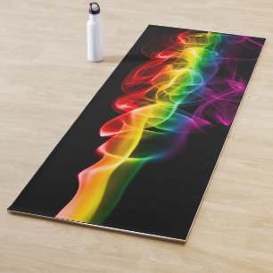 SlipperyJoe's plume of rainbow energy vapour caugh Yoga Mat