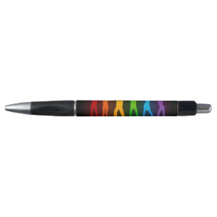 SlipperyJoe's pride people hands silhouette colorf
