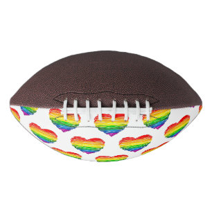 SlipperyJoe's pride scribbled heart shape drawing  Football