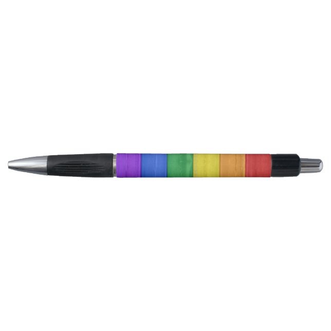 SlipperyJoe's pride wooden flag rainbow colours ce (Front)