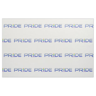 SlipperyJoe's pride word metallic letters radiates Fabric