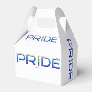 SlipperyJoe's pride word metallic letters radiates Favour Box