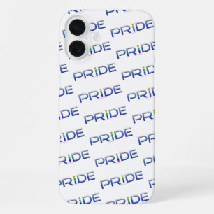 SlipperyJoe's pride word metallic letters radiates iPhone 16 Plus Case
