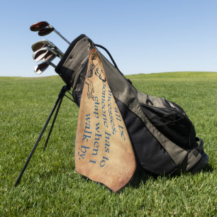 SlipperyJoe's Princess clap walking funny 50s vint Golf Towel