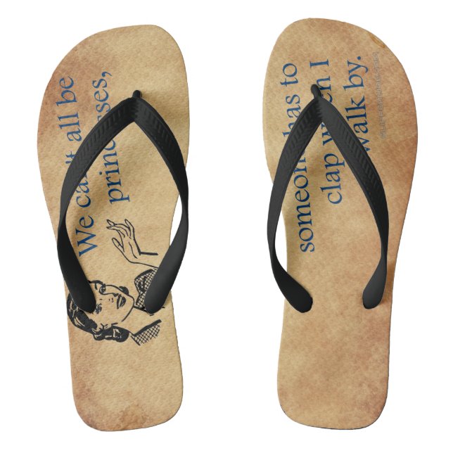 SlipperyJoe's Princess clap walking funny 50s vint Jandals (Footbed)