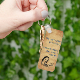 SlipperyJoe's Princess clap walking funny 50s vint Key Ring