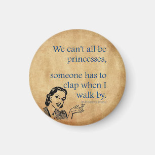 SlipperyJoe's Princess clap walking funny 50s vint Magnet