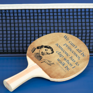SlipperyJoe's Princess clap walking funny 50s vint Ping Pong Paddle