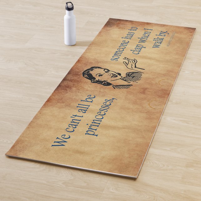 SlipperyJoe's Princess clap walking funny 50s vint Yoga Mat (In Situ)