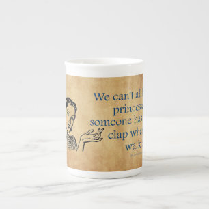 SlipperyJoe's princesses clap vintage poster retro Bone China Mug
