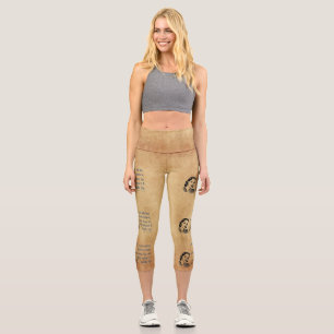 SlipperyJoe's princesses clap vintage poster retro Capri Leggings