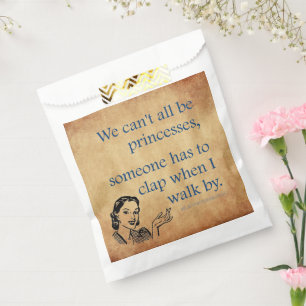 SlipperyJoe's princesses clap vintage poster retro Favour Bags