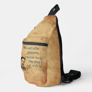SlipperyJoe's princesses clap vintage poster retro Sling Bag