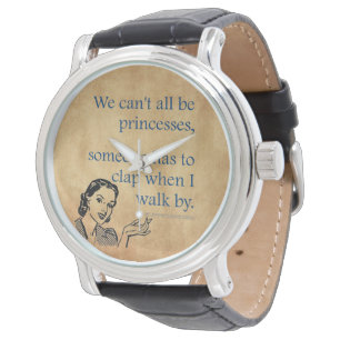 SlipperyJoe's princesses clap vintage poster retro Watch