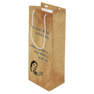 SlipperyJoe's princesses clap vintage poster retro Wine Gift Bag