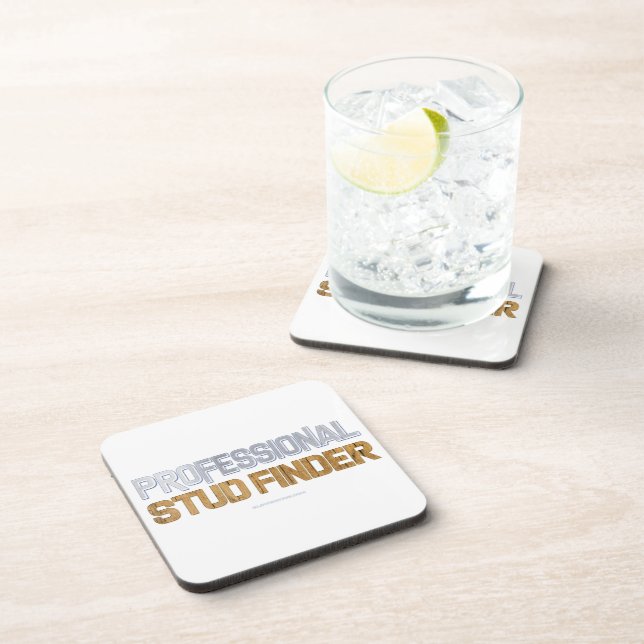 SlipperyJoe's Professional Stud Finder wood 3-D th Coaster (Right Side)