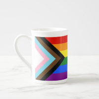 SlipperyJoe's Progress Pride Flag six classic hori