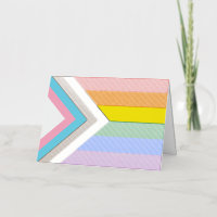 SlipperyJoe's Progress Pride Flag six classic hori