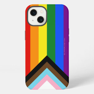 SlipperyJoe's Progress Pride Flag six classic hori iPhone 13 Case
