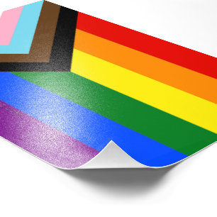 SlipperyJoe's Progress Pride Flag six classic hori Photo Print