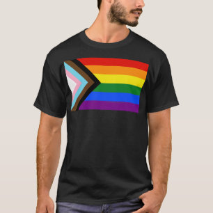 SlipperyJoe's Progress Pride Flag six classic hori T-Shirt