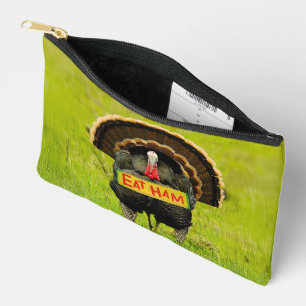 SlipperyJoe's proud turkey eat ham red wattle hang Accessory Pouch