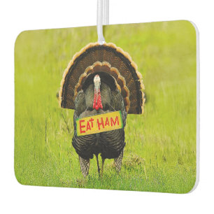 SlipperyJoe's proud turkey eat ham red wattle hang Car Air Freshener