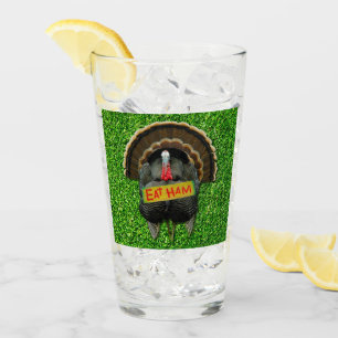 SlipperyJoe's proud turkey eat ham red wattle hang Glass