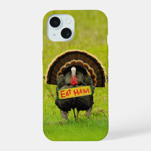 SlipperyJoe's proud turkey eat ham red wattle hang iPhone 15 Case
