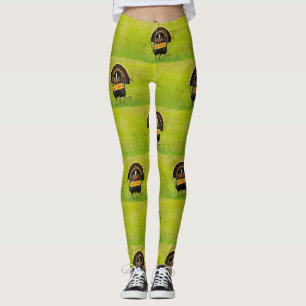 SlipperyJoe's proud turkey eat ham red wattle hang Leggings