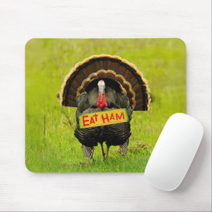 SlipperyJoe's proud turkey eat ham red wattle hang Mouse Pad