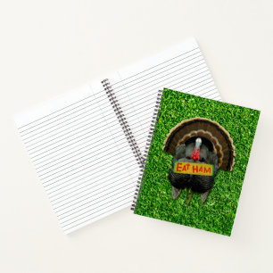 SlipperyJoe's proud turkey eat ham red wattle hang Notebook