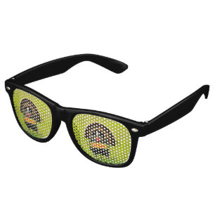 SlipperyJoe's proud turkey eat ham red wattle hang Retro Sunglasses