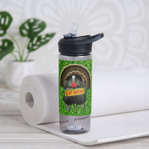 SlipperyJoe's proud turkey eat ham red wattle hang Water Bottle