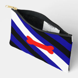 SlipperyJoe's puppy play pride flag express kink i Accessory Pouch