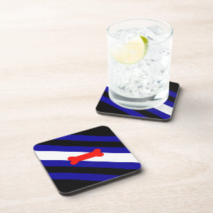 SlipperyJoe's puppy play pride flag express kink i Coaster