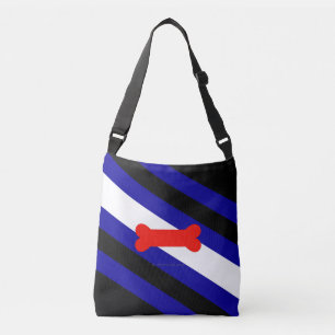 SlipperyJoe's puppy play pride flag express kink i Crossbody Bag