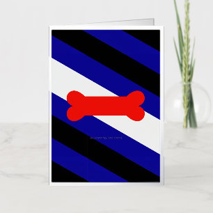 SlipperyJoe's puppy play pride flag express kink i Foil Holiday Card