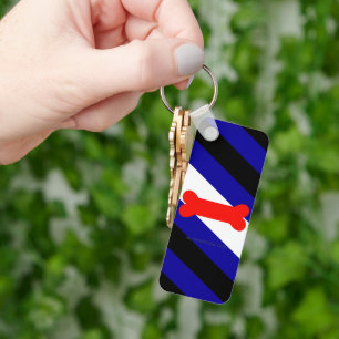 SlipperyJoe's puppy play pride flag express kink i Key Ring