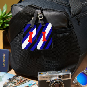 SlipperyJoe's puppy play pride flag express kink i Luggage Tag