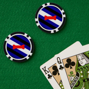 SlipperyJoe's puppy play pride flag express kink i Poker Chips