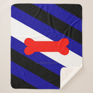 SlipperyJoe's puppy play pride flag express kink i Sherpa Blanket