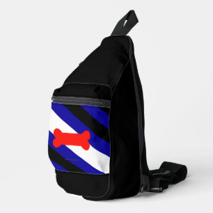 SlipperyJoe's puppy play pride flag express kink i Sling Bag