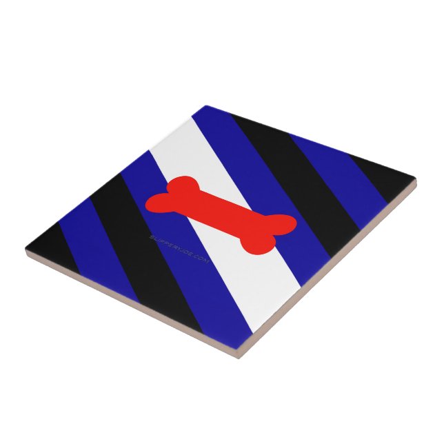 SlipperyJoe's puppy play pride flag express kink i Tile (Side)