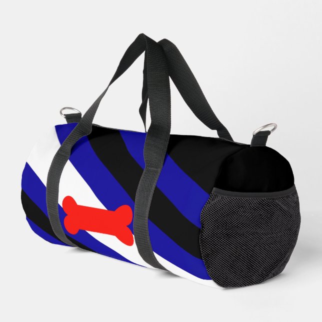SlipperyJoe's Puppy Play Pride Flag fetishes LGBTQ Duffle Bag (Right Corner)