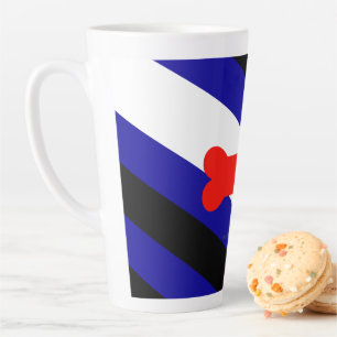 SlipperyJoe's Puppy Play Pride Flag fetishes LGBTQ Latte Mug