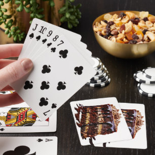 SlipperyJoe's pure chocolate cake decadence rich s Playing Cards