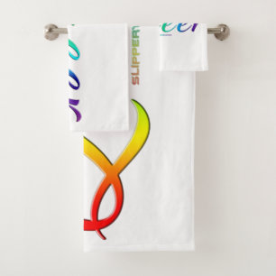 SlipperyJoe's queer single expressive word smooth  Bath Towel Set