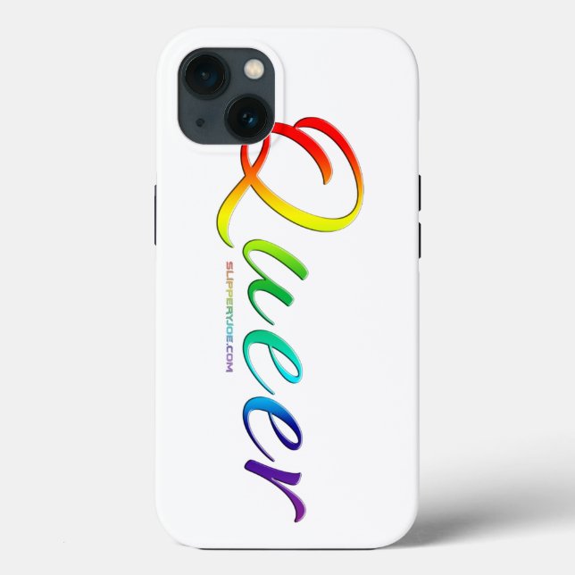 SlipperyJoe's queer single expressive word smooth  Case-Mate iPhone Case (Back)